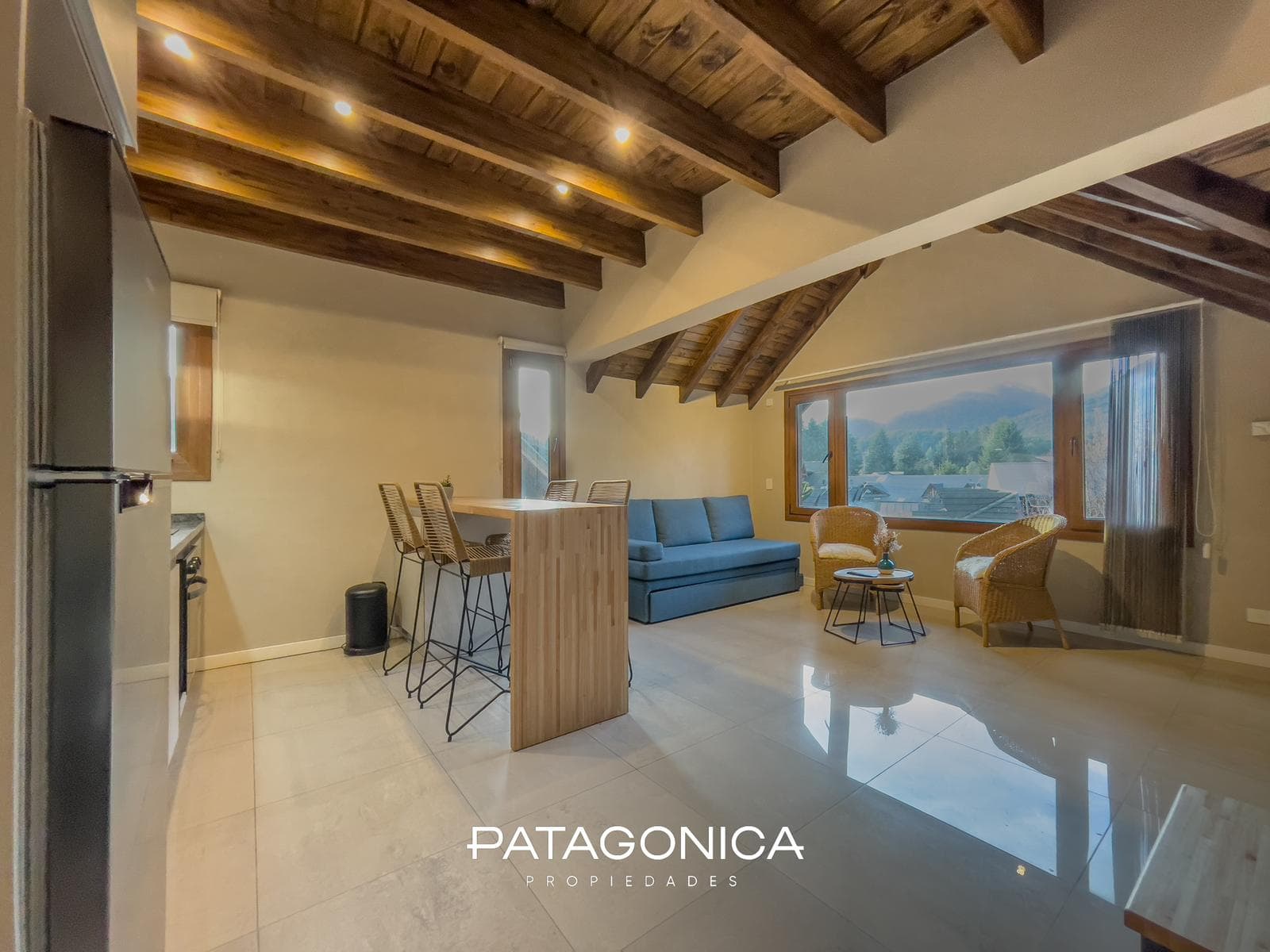 2-room, 57 m² furnished apartment for sale in DOMO I; eligible for financing. Villa la Angostura