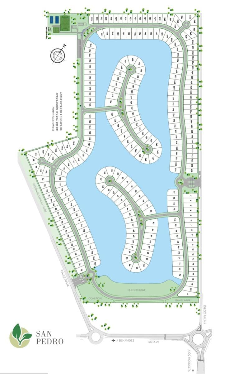 Lot in La Laguna in the San Pedro - Villanueva Gated Community