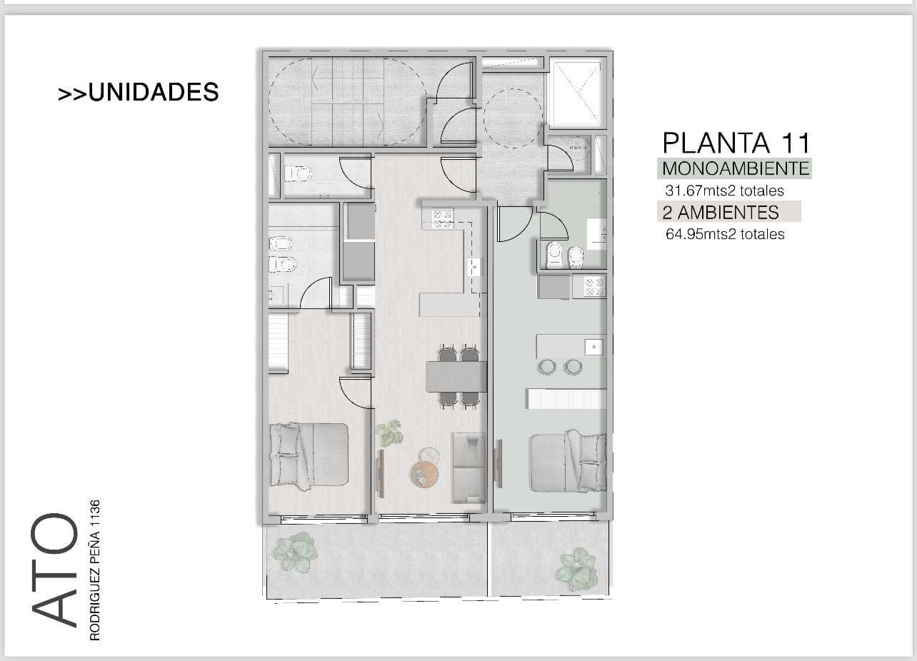Ground-floor apartment in the best part of Recoleta, featuring a modern, minimalist design