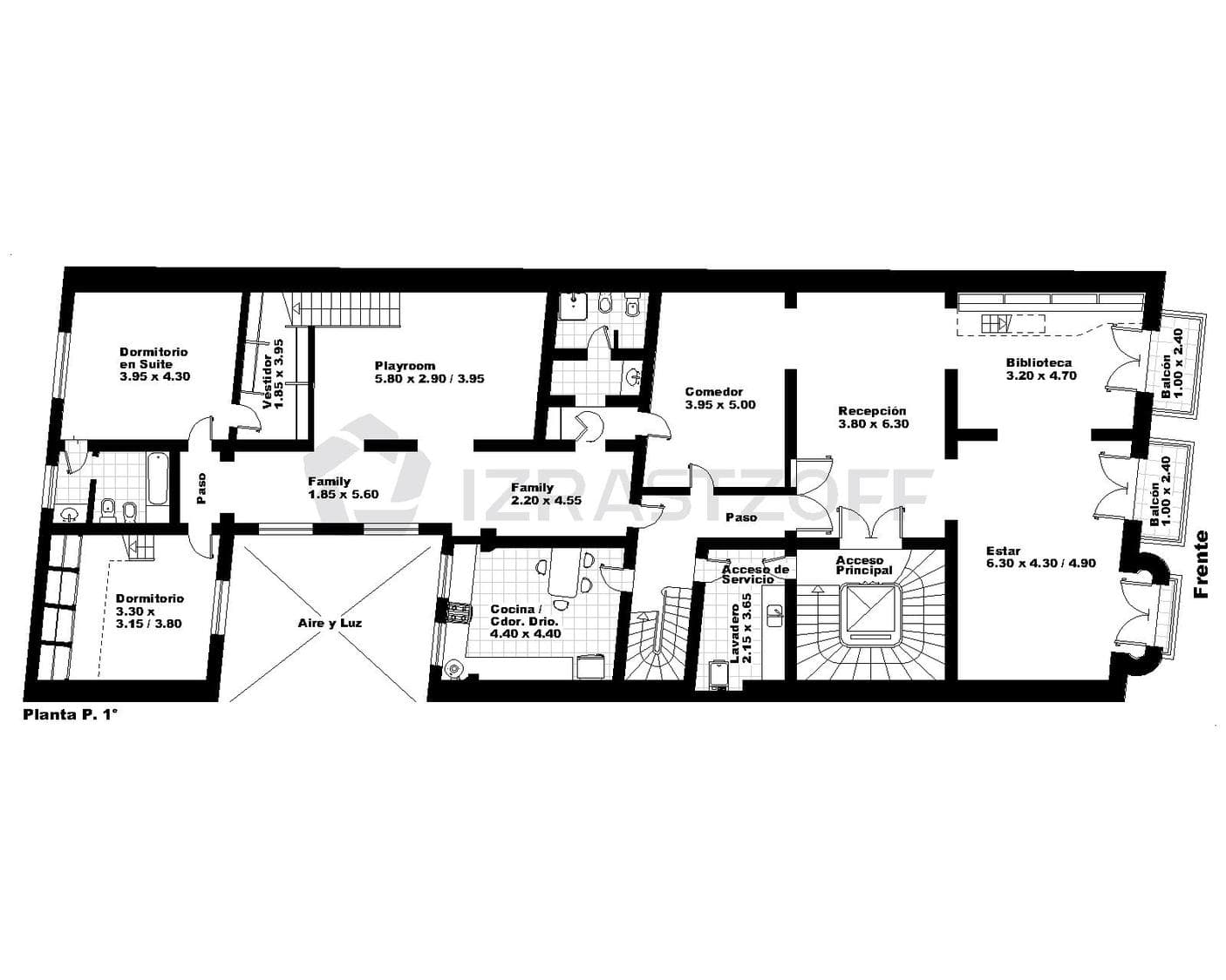 6-bedroom apartment for sale in Recoleta with 2 terraces