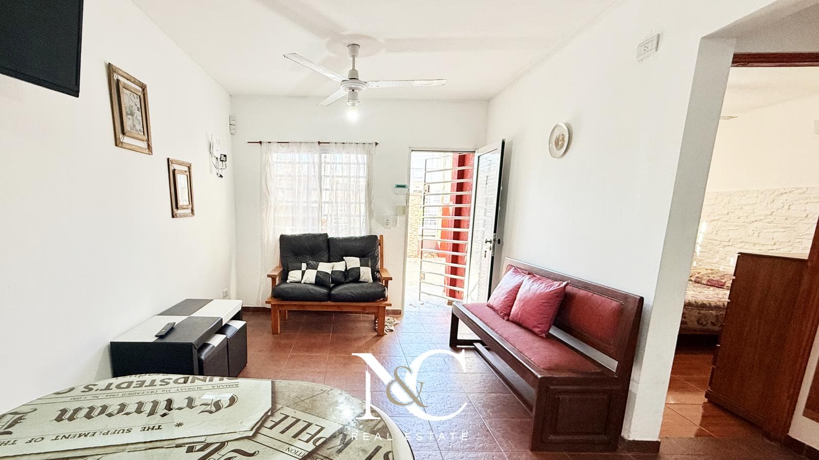 3-room apartment for sale, 1 block from the ocean, Santa Teresita, furnished