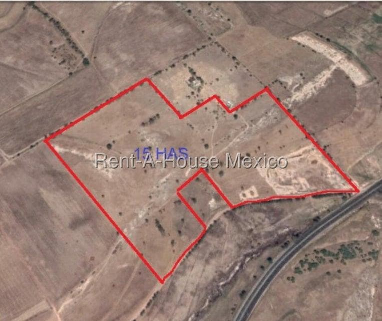 15-hectare lot for sale in Jilotepec, connected to Carr Palmillas