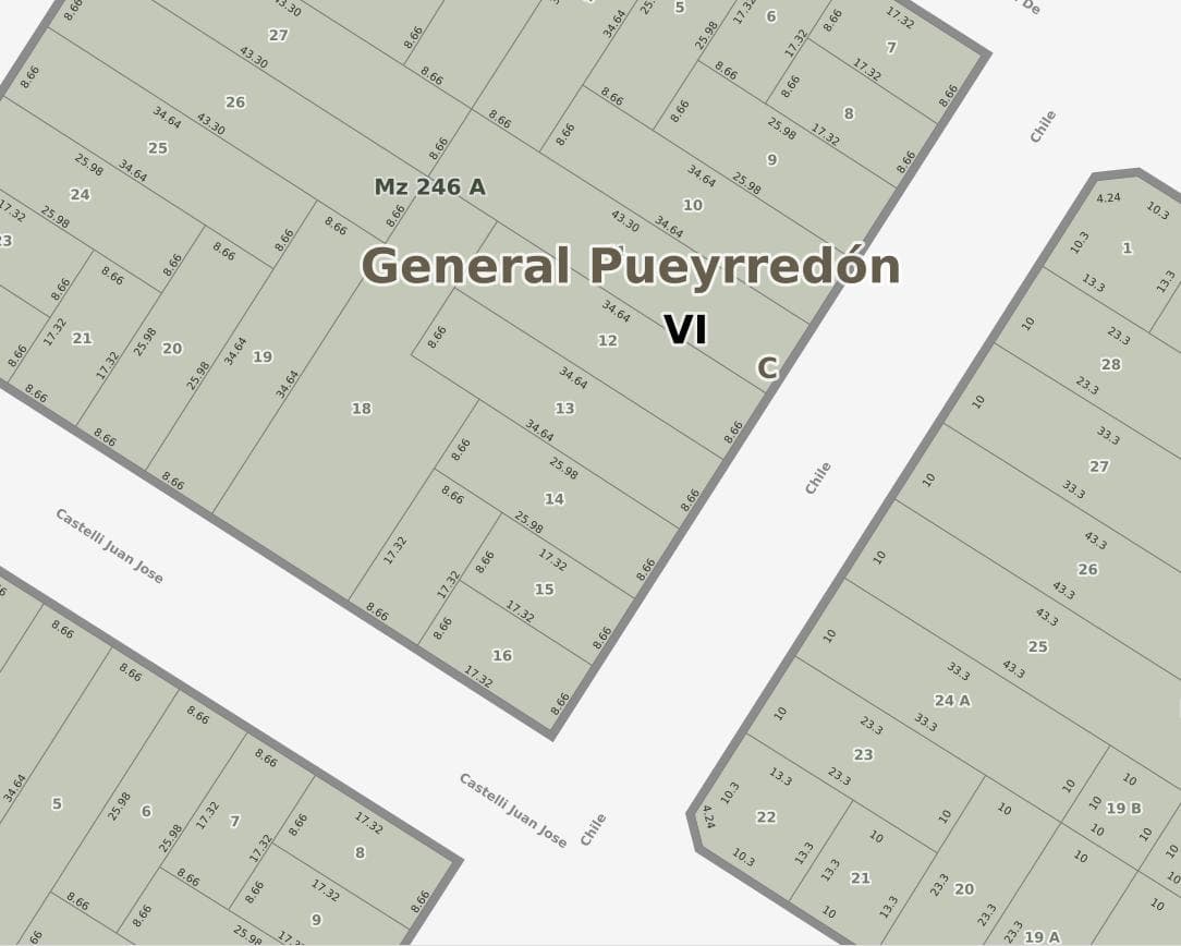 Lot in Bernardino Rivadavia