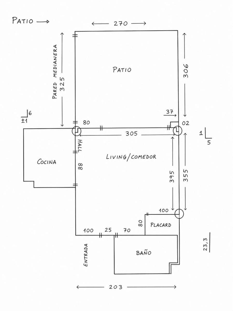 FOR SALE: STUDIO APARTMENT WITH SEPARATE AREAS - 2-ROOM APARTMENT - BALVANERA - LOW MAINTENANCE FEES - UNIVERSITY DISTRICT
