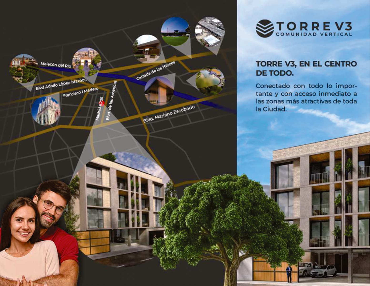 Departamentos de 100 m2 con 2 Recámaras en la Andrade