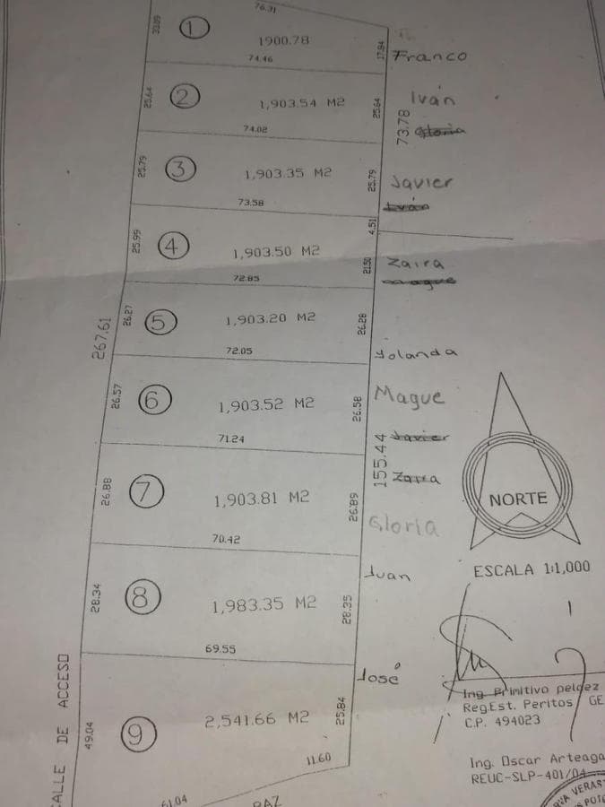 LAND FOR SALE IN THE SAN NICOLAS DE JASOS DEVELOPMENT