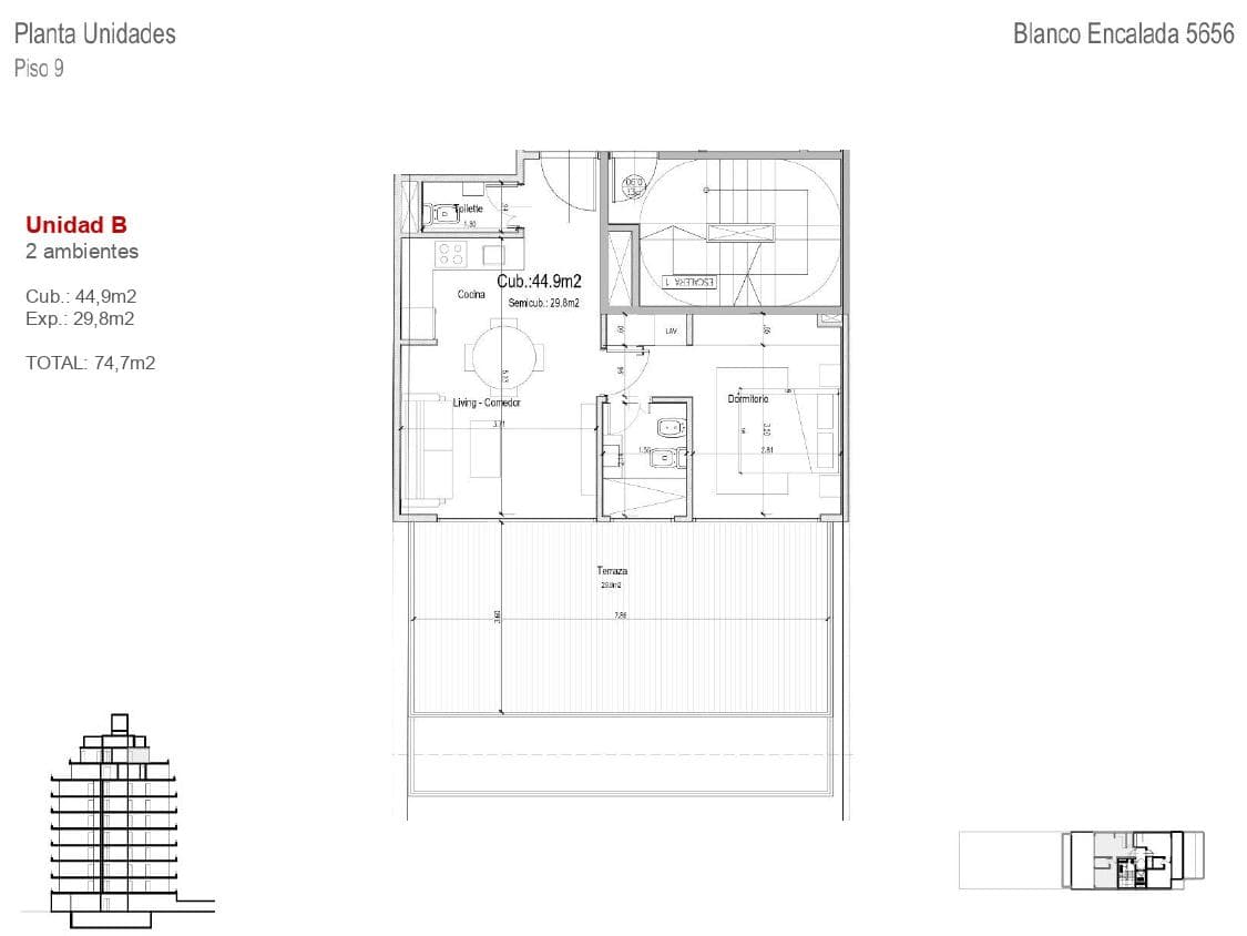 2-room apartment in Villa Urquiza
