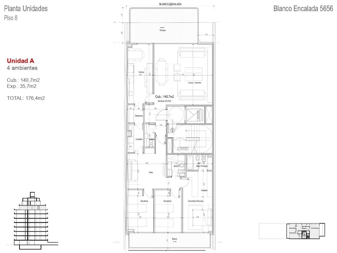 4-room apartment in Villa Urquiza