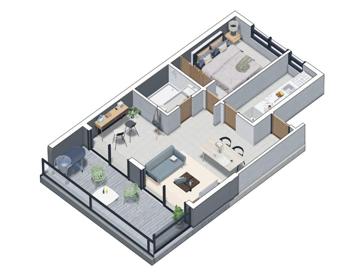 1-bedroom apartment for sale facing General Paz Street, SONOMA 8