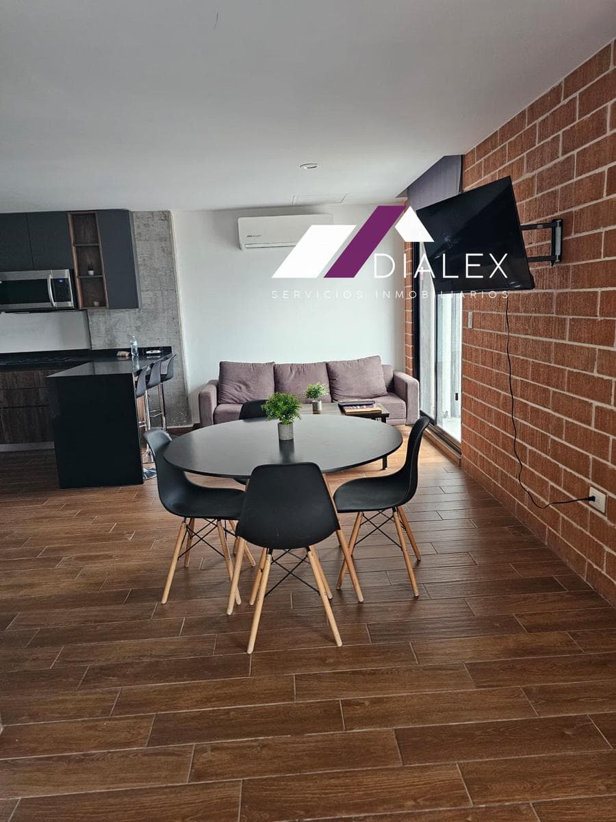 Departamento Loft AMUEBLADO en RENTA - Centro de Monterrey BARRIO ANTIGUO 75 m2