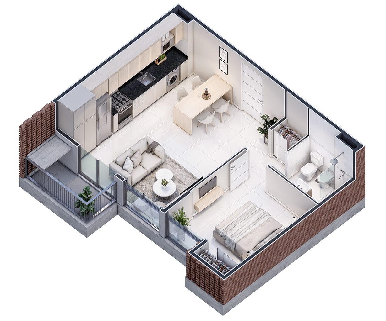 Apartments under construction: studio, 1-bedroom, and 2-bedroom units starting at $80,000, brand new