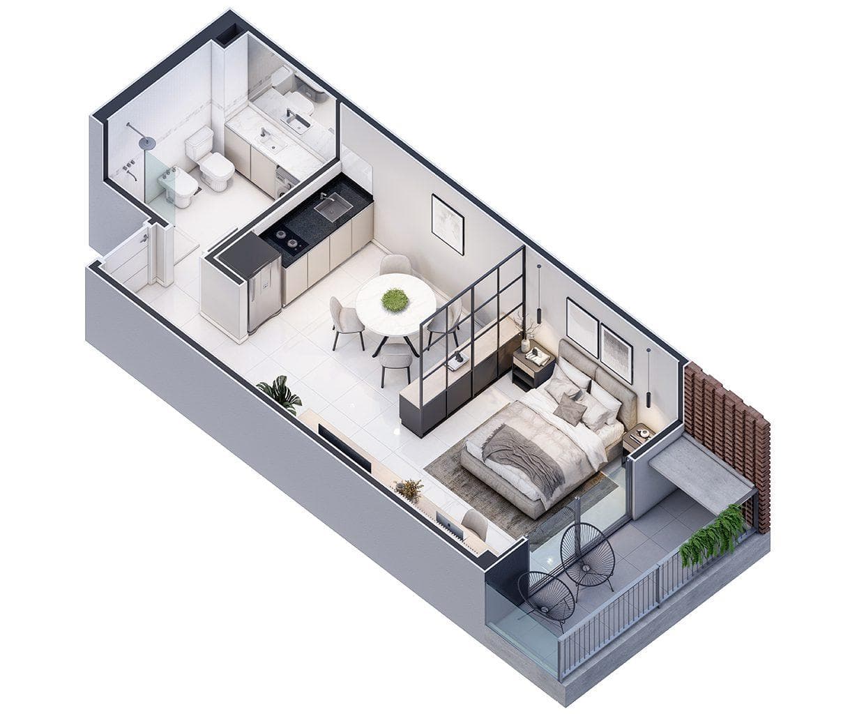 Apartments under construction: studio, 1-bedroom, and 2-bedroom units starting at $80,000, brand new