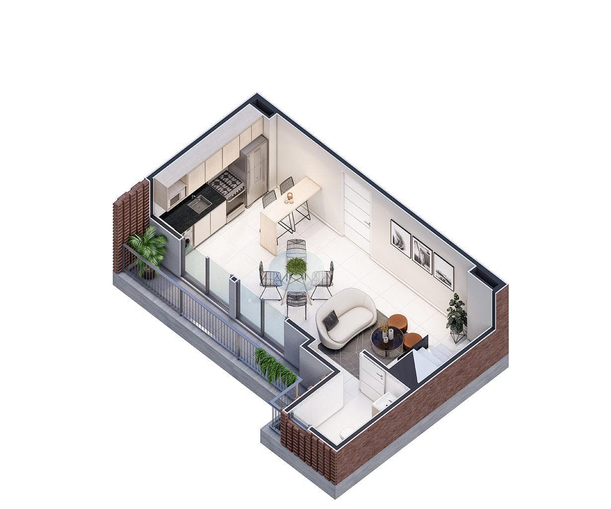 Apartments under construction: studio, 1-bedroom, and 2-bedroom units starting at $80,000, brand new