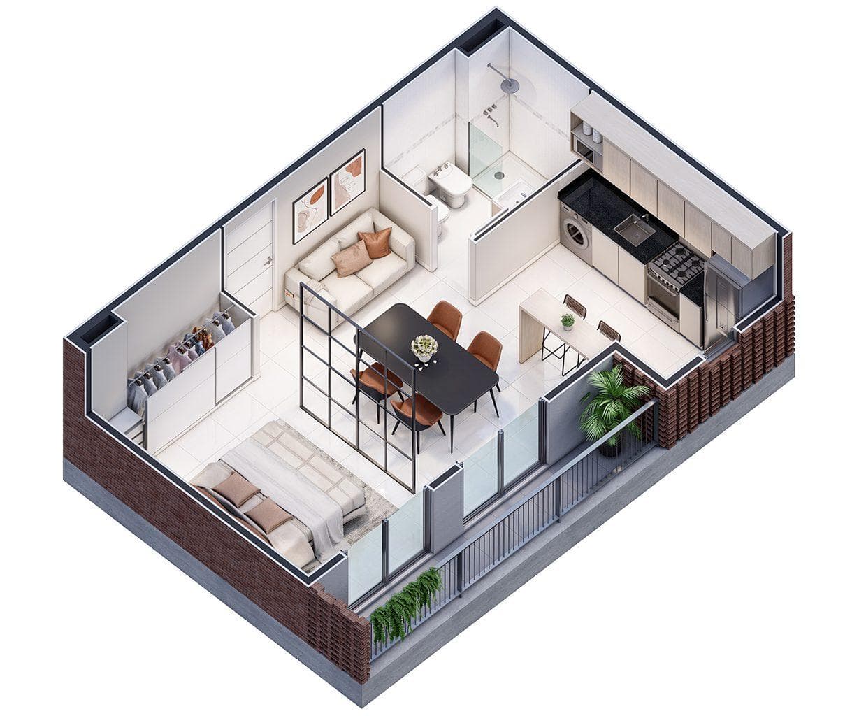 Apartments under construction: studio, 1-bedroom, and 2-bedroom units starting at $80,000, brand new