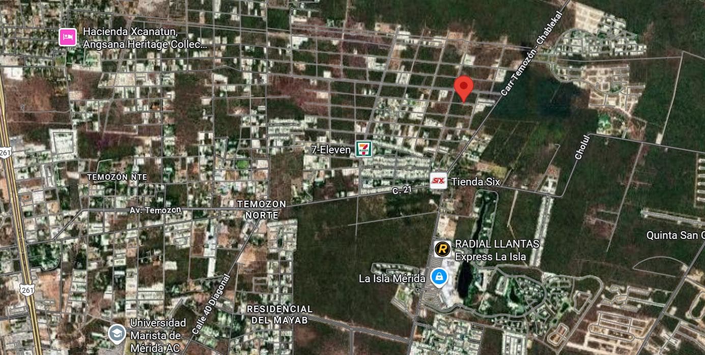 1,000 m² lot for sale in Temozón Norte