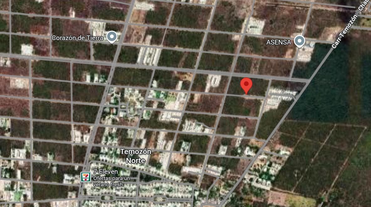 1,000 m² lot for sale in Temozón Norte