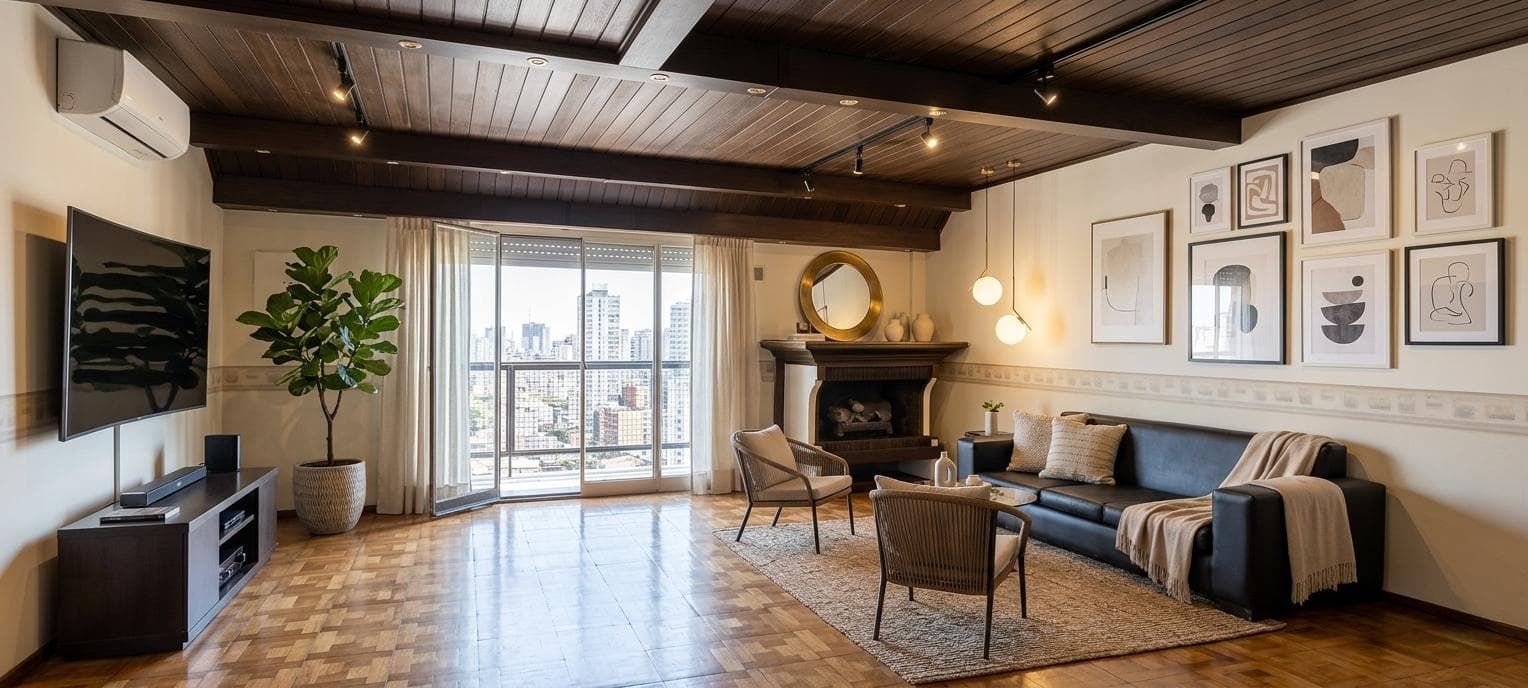 4-room apartment for sale in Caballito, with a garage and storage room. Panoramic view