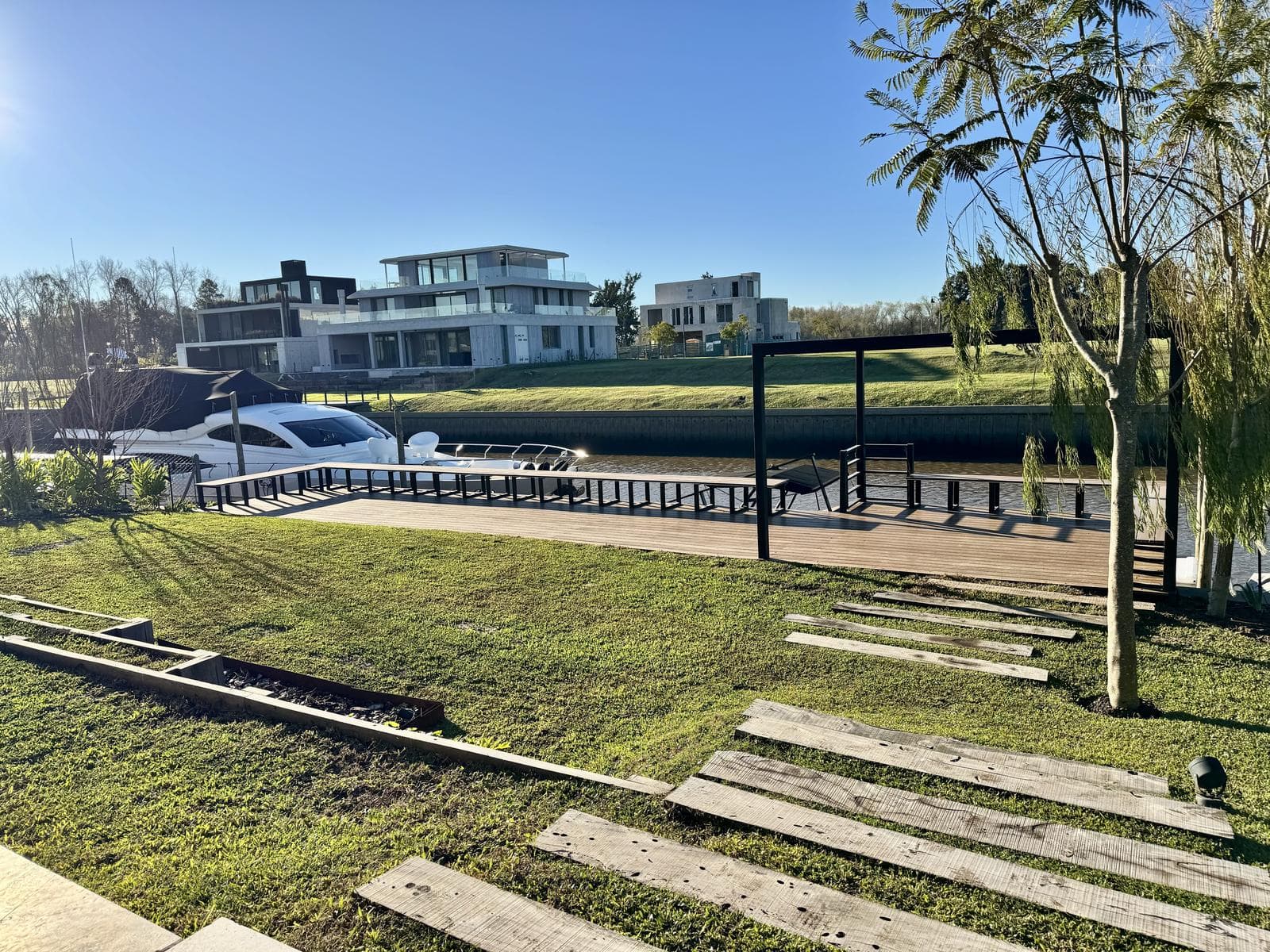 Modern Riverfront Home for Sale - With Dock - Brand-New