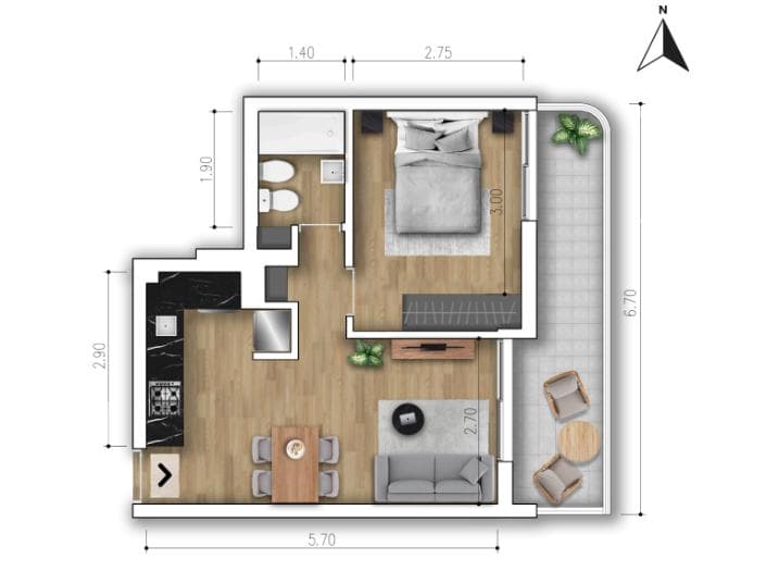 Apartment - Downtown