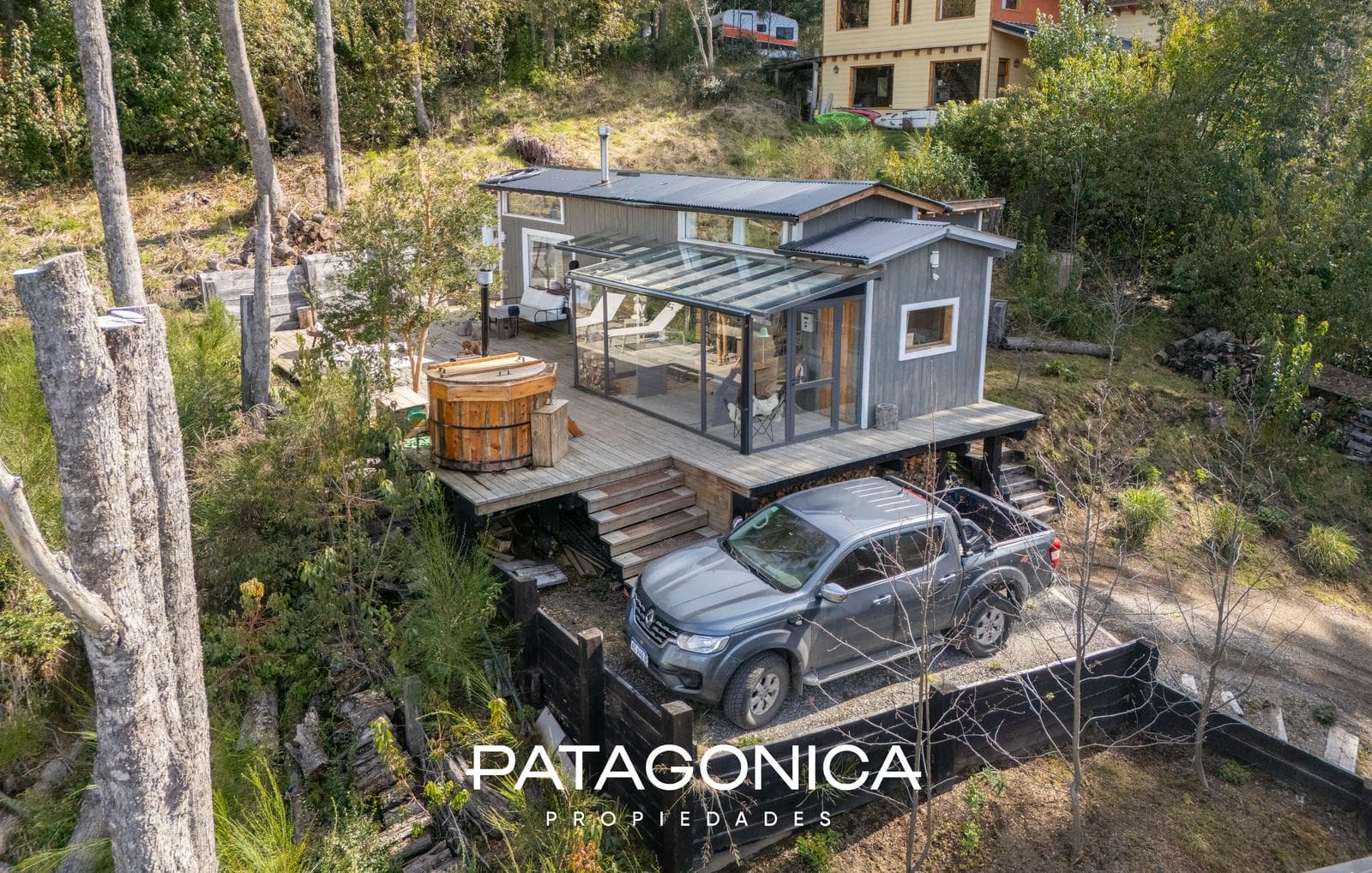 Modern 85 m² house with a view of Lake V. Correntoso.
