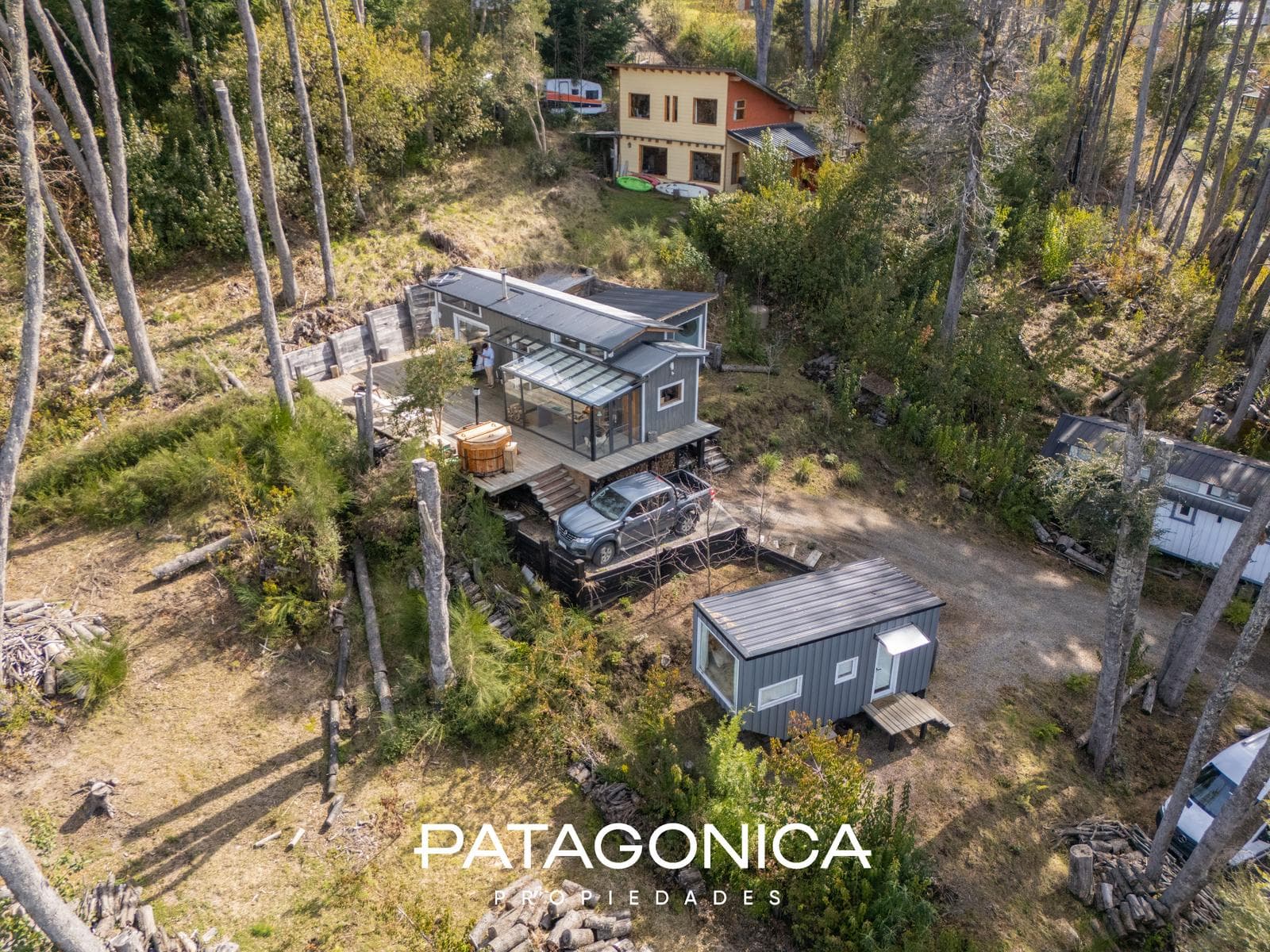 Modern 85 m² house with a view of Lake V. Correntoso.