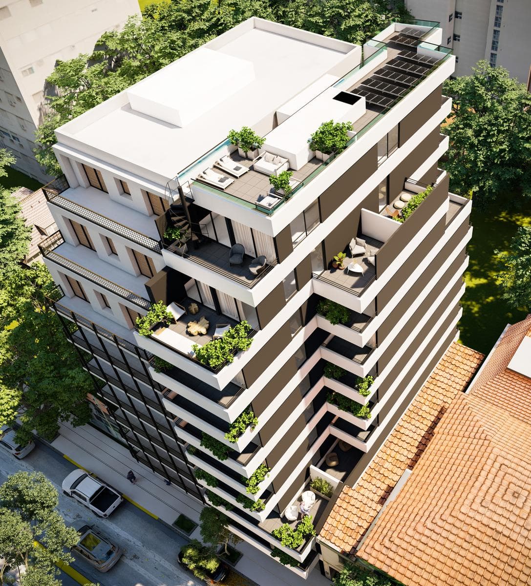 2-room apartment on Superi and Av. de los Incas. Under construction. E