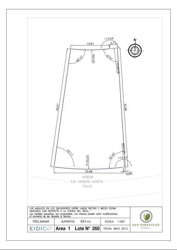 Lot for SALE | North-facing | San Sebastian Area 1 | Escobar