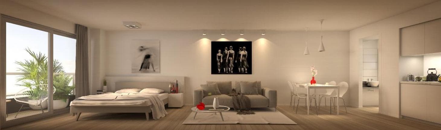 2-room apartment for sale in Las Cañitas, with a front balcony,