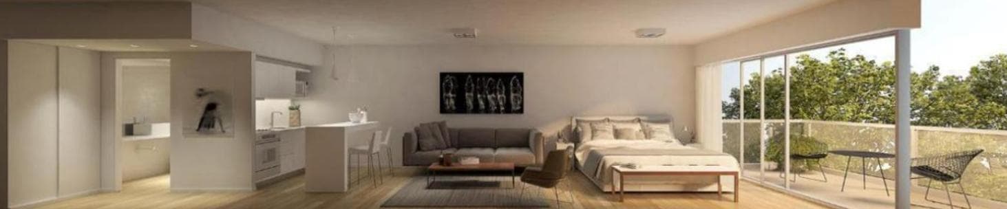 2-room apartment for sale in Las Cañitas, with a front balcony,