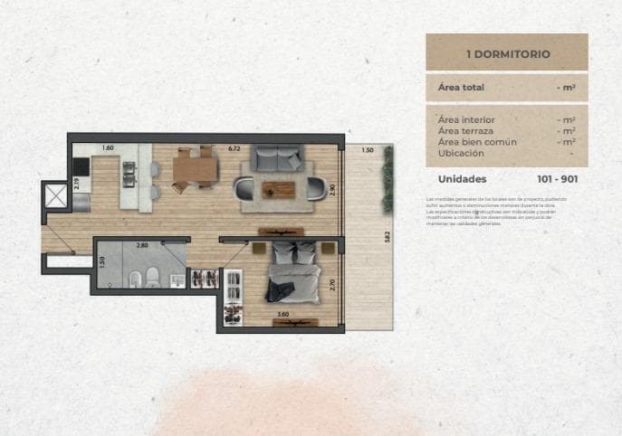 1-Bedroom Apartment for Sale in Pocitos