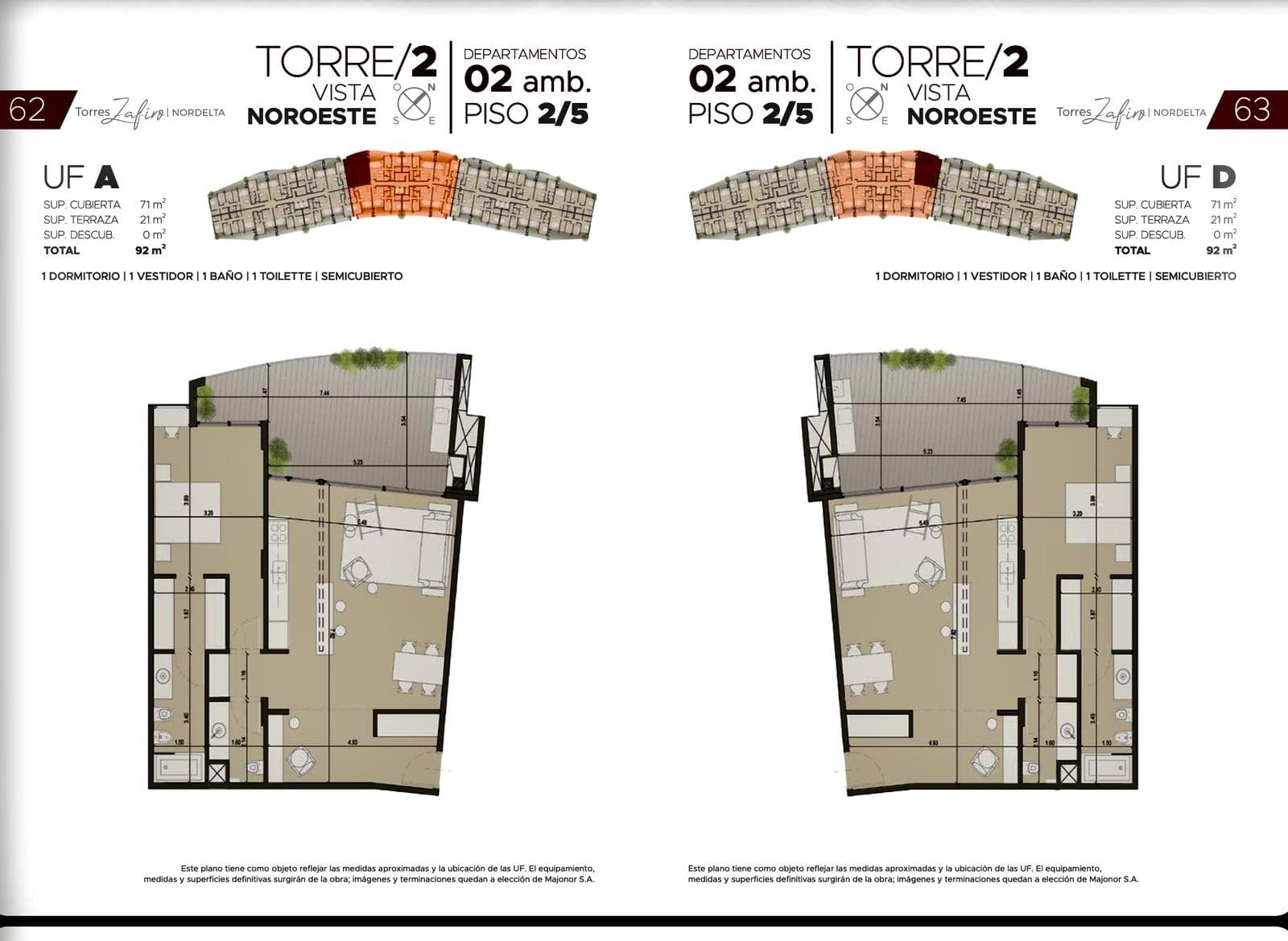 FINANCING: 2-bedroom apartment for sale with terrace and assigned parking space - Nordelta Centro, Zafiro