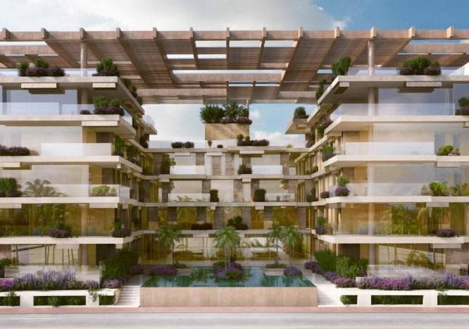 APARTMENT FOR SALE IN CANCUN, GARDEN HOUSE, PUERTO CANCUN