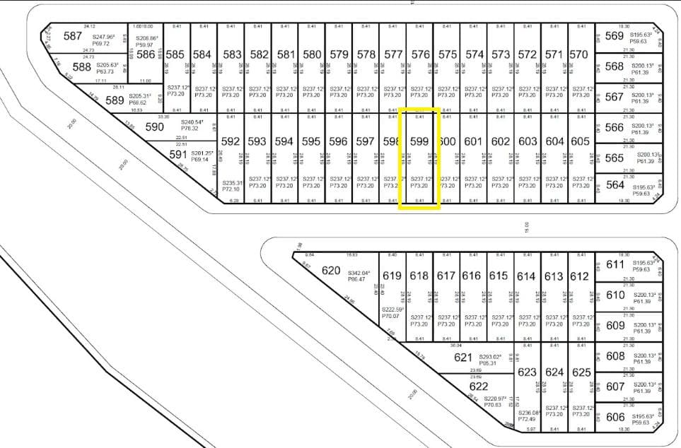 Lot No. 599 for Sale. With deed. Puerta del Sol neighborhood. Campana