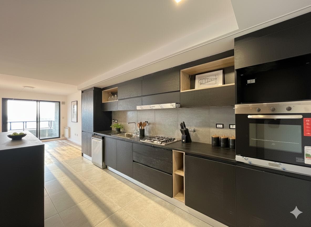 FOR SALE - 2-bedroom apartment with an unobstructed view of the river and amenities. Martin, Rosario.