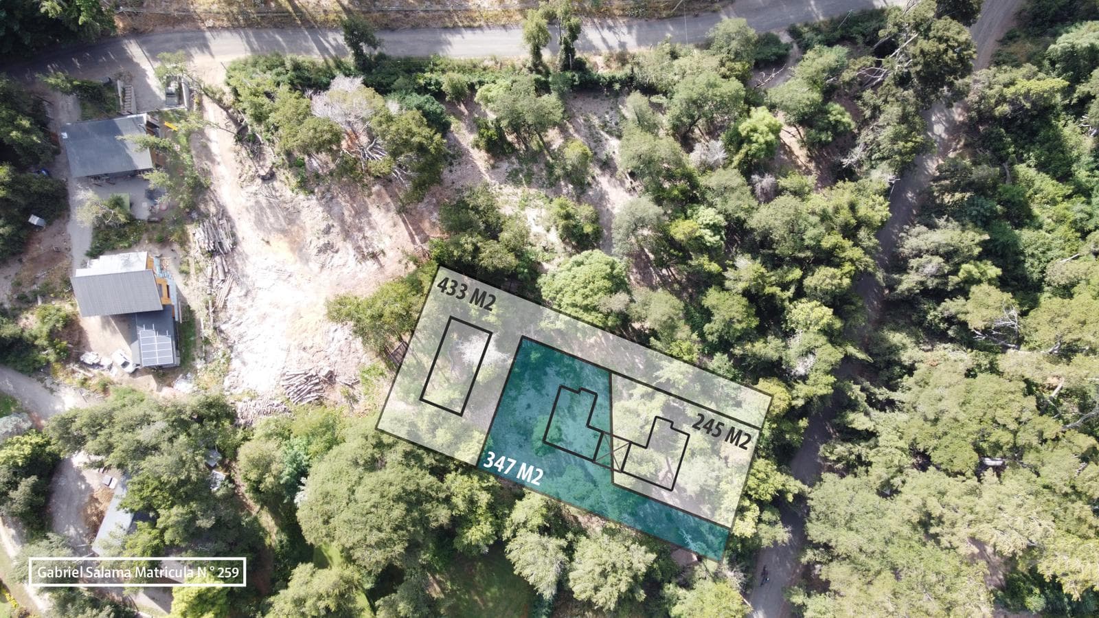 FOR SALE - Lot of 347.16 m², 1 UF, Las Balsas, Villa la Angostura
