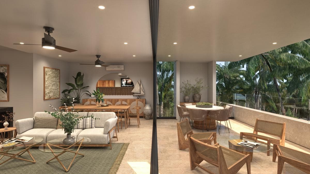 Apartment for Sale on the Beach in San Bruno, Mérida, Yucatán