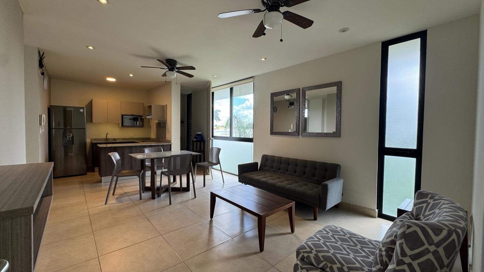 Furnished 2-bedroom apartment for rent in Mérida