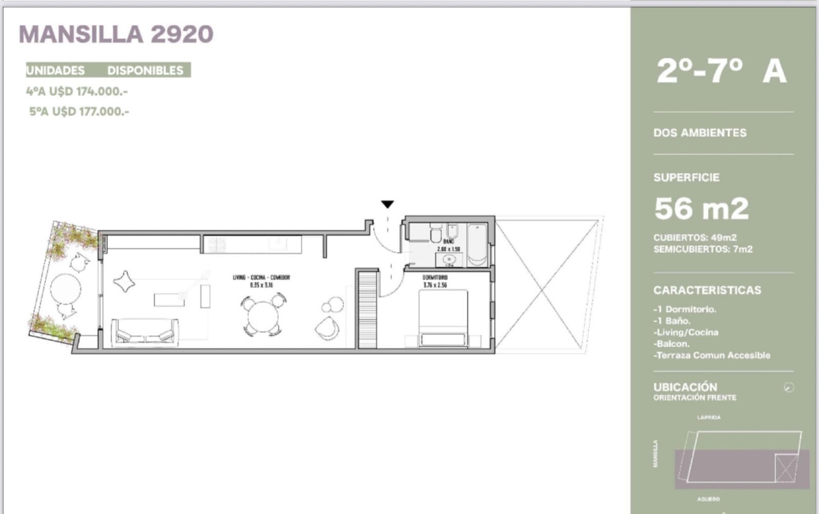 LAST UNITS AVAILABLE! 2-room apartment, available in MARCH 2026 - Recoleta