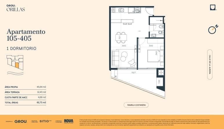 1-Bedroom Apartment for Sale in Parque Carrasco, Ciudad de la Costa