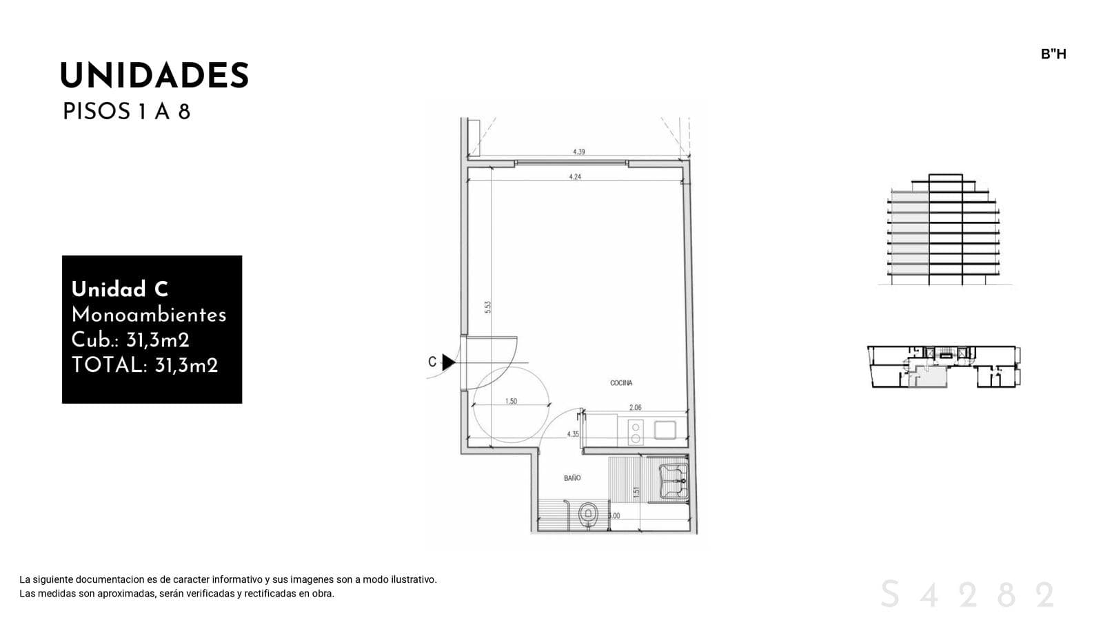 Studio apartment in Almagro