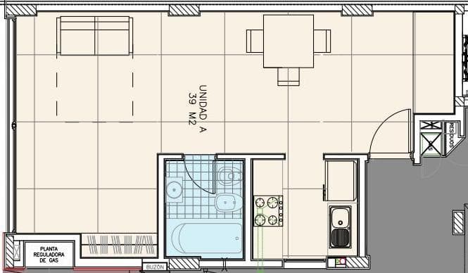 Studio apartment for sale in Lomas de Zamora (can be converted into two units) with a garage