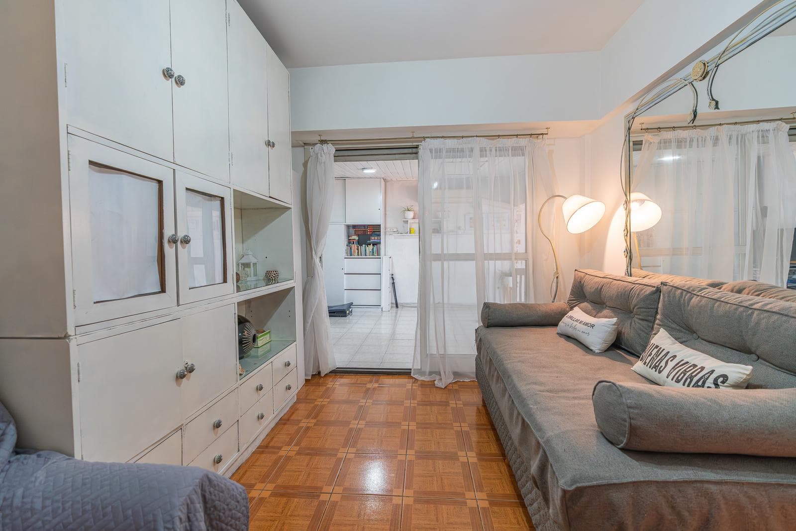 Total area: 110 m² | Large L-shaped patio | Separate living area | Very quiet