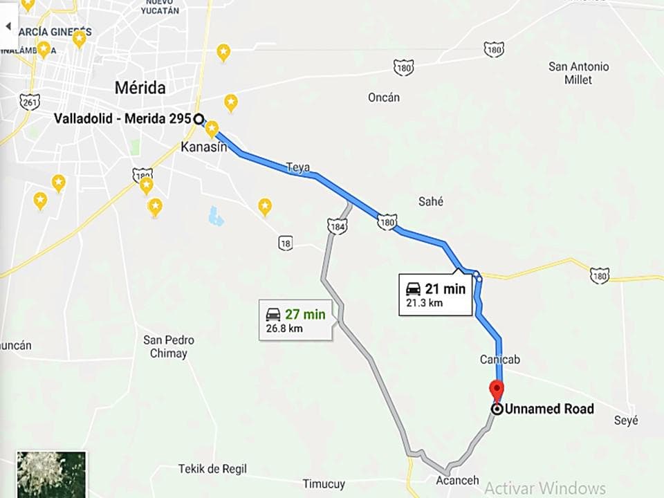 7 hectares just 60 meters from the Canicab–Acanceh Highway