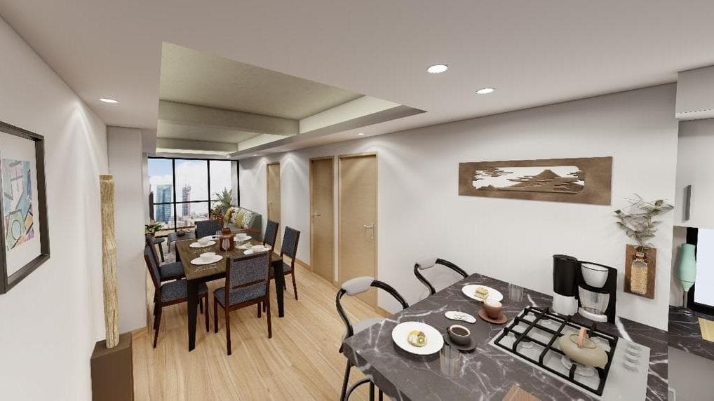 Escandon Pre-Sale Apartment, 70 m², 5th Floor