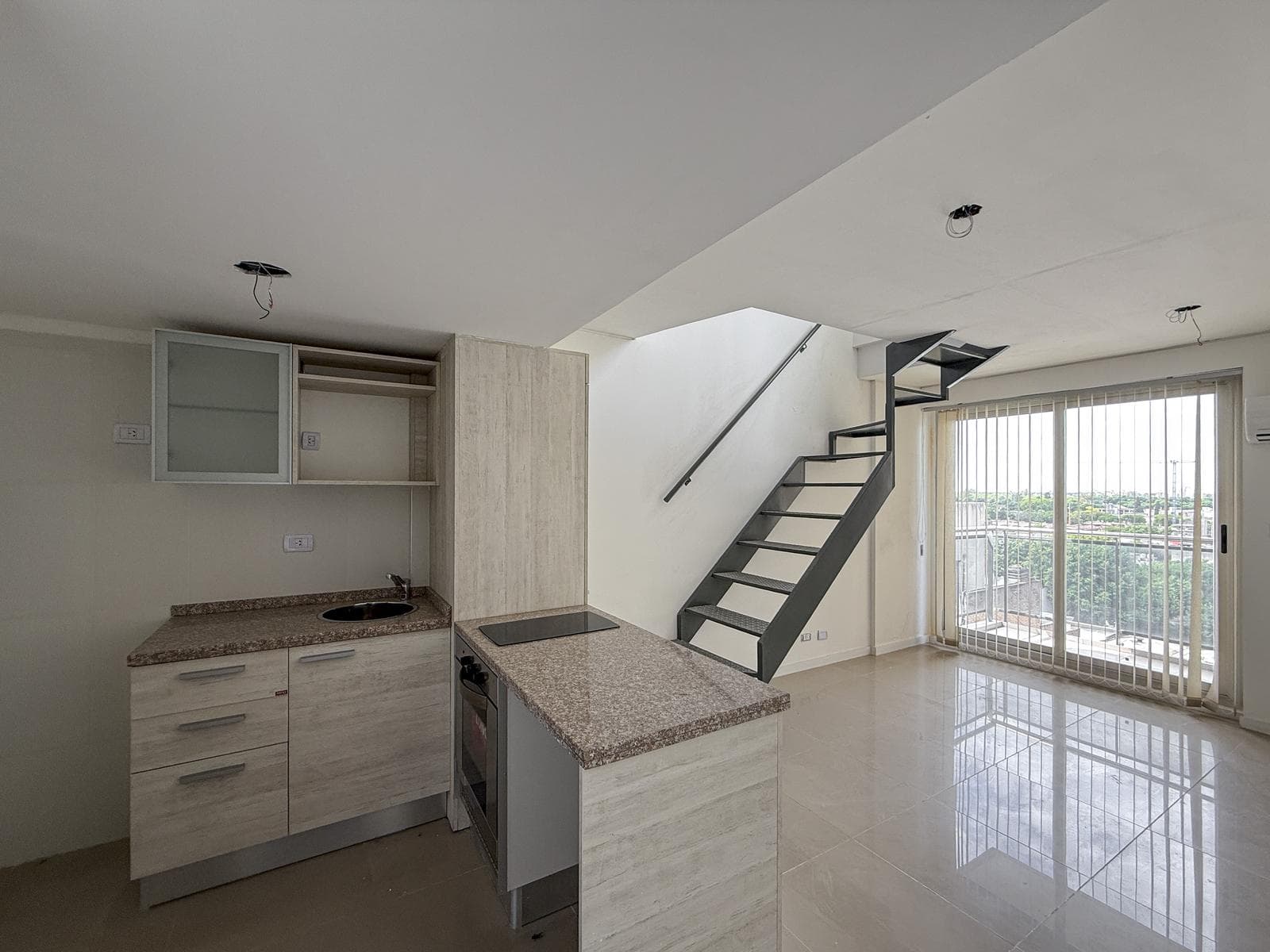 Brand-new 1-bedroom, 2-bathroom duplex apartment