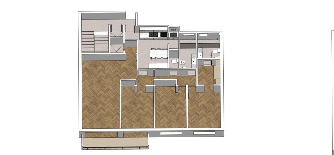 3-bedroom apartment with a maid's quarters and a balcony in an excellent location