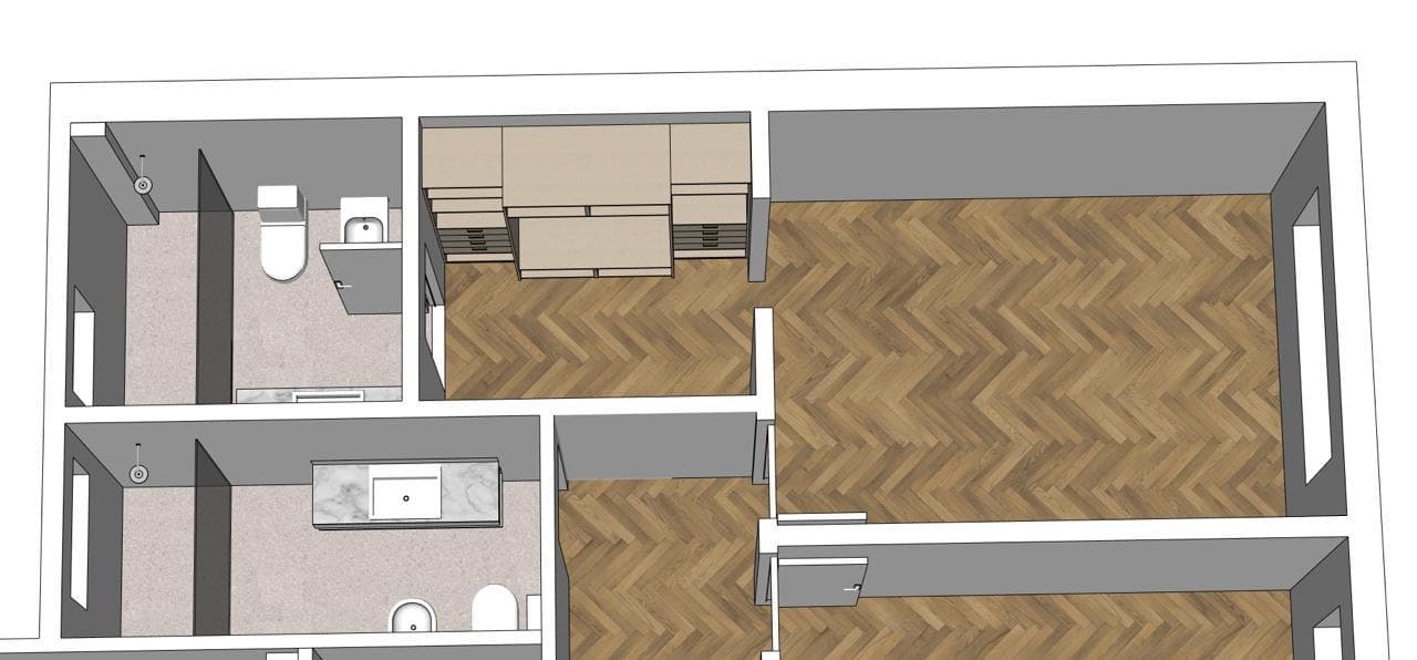3-bedroom apartment with a maid's quarters and a balcony in an excellent location