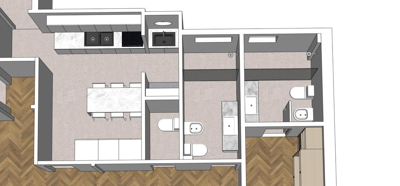 3-bedroom apartment with a maid's quarters and a balcony in an excellent location