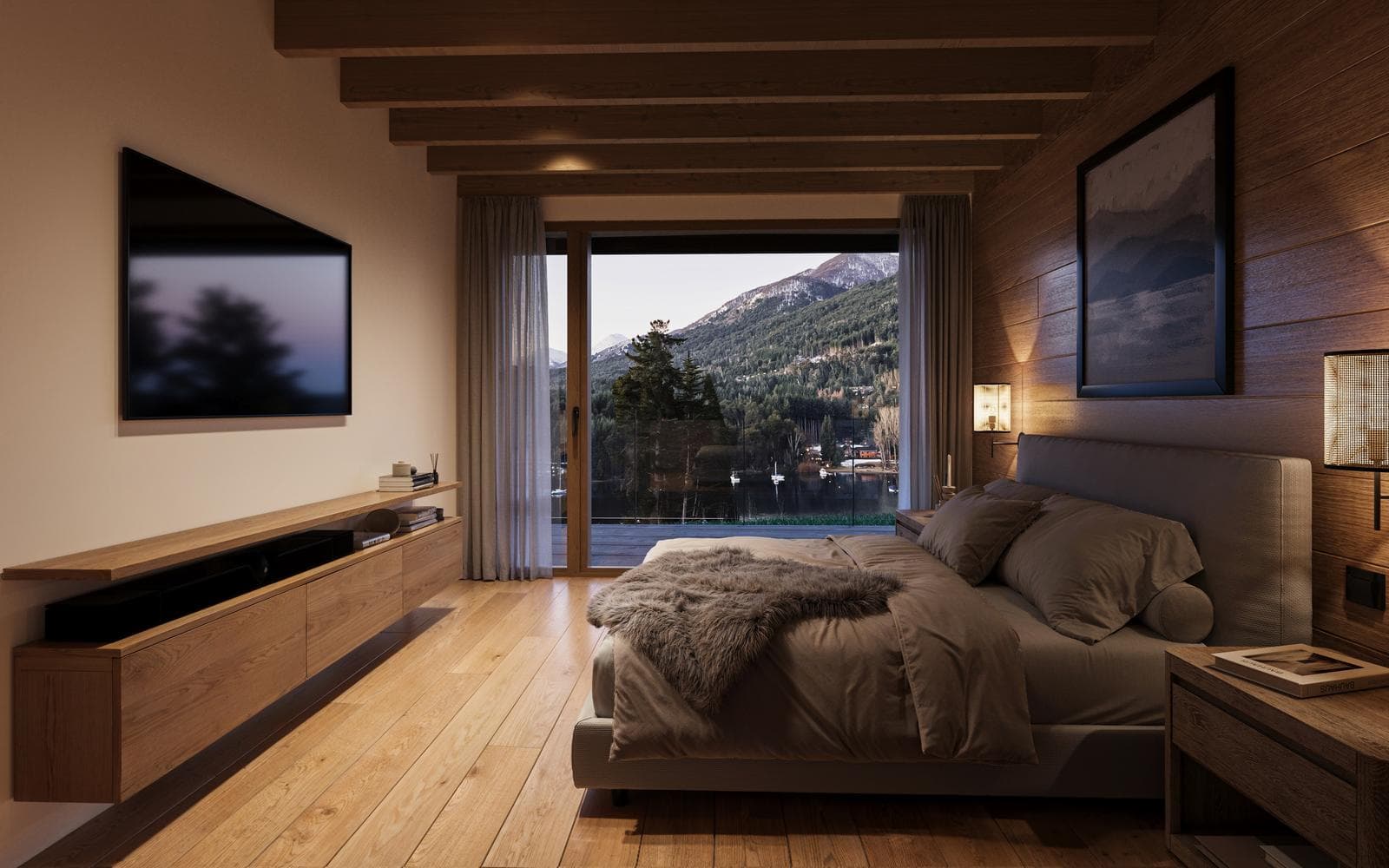 86-square-meter 2-bedroom apartment with a view of the lake. 50% down payment and fixed monthly payments
