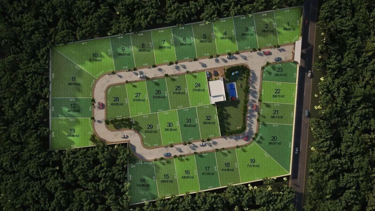 Lot in a gated community north of Temozón, Mérida, Yucatán